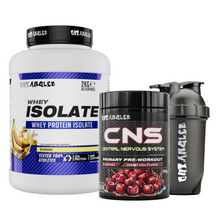whey protein isolate banana and cns pre workout cherry cola