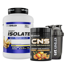 whey protein isolate banana and cns pre workout orange