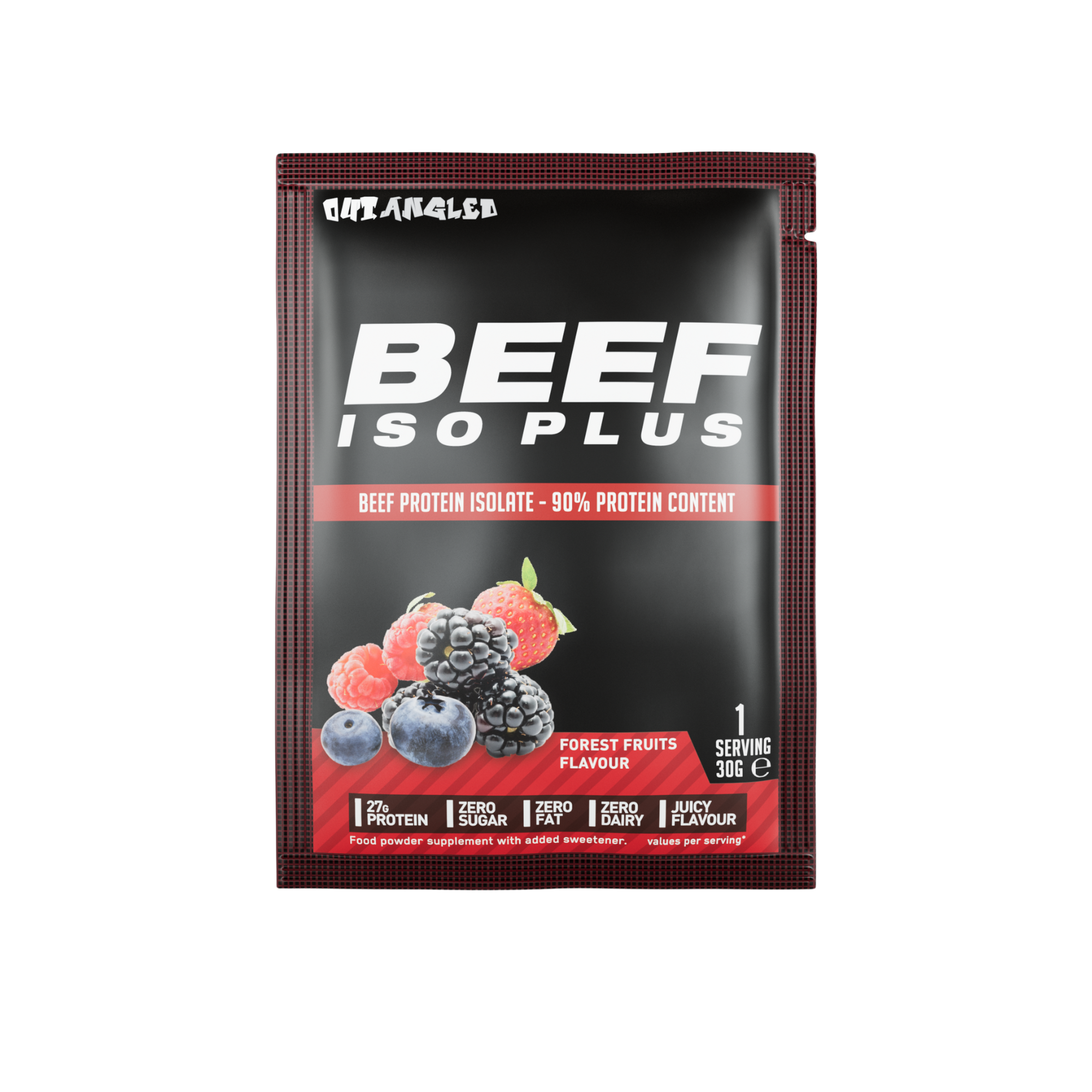 Beef Iso Plus Samples | Out Angled – 123nutrition