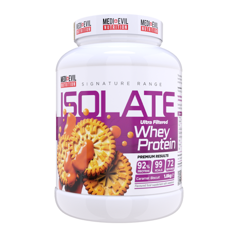 Whey Protein Isolate 1.8kg Caramel Biscuit Flavour Protein Powder