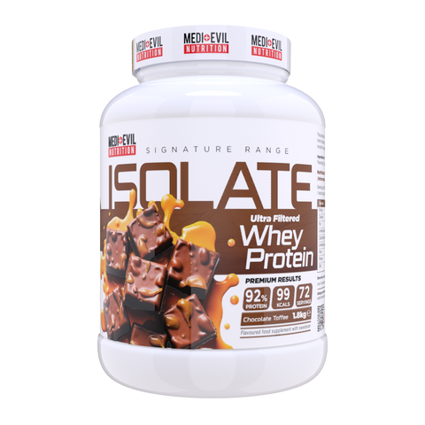 Whey Protein Isolate 1.8kg Chocolate Toffee Flavour Protein Powder