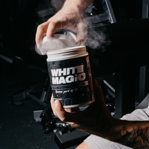 white magic pre workout high caffeine energy drink